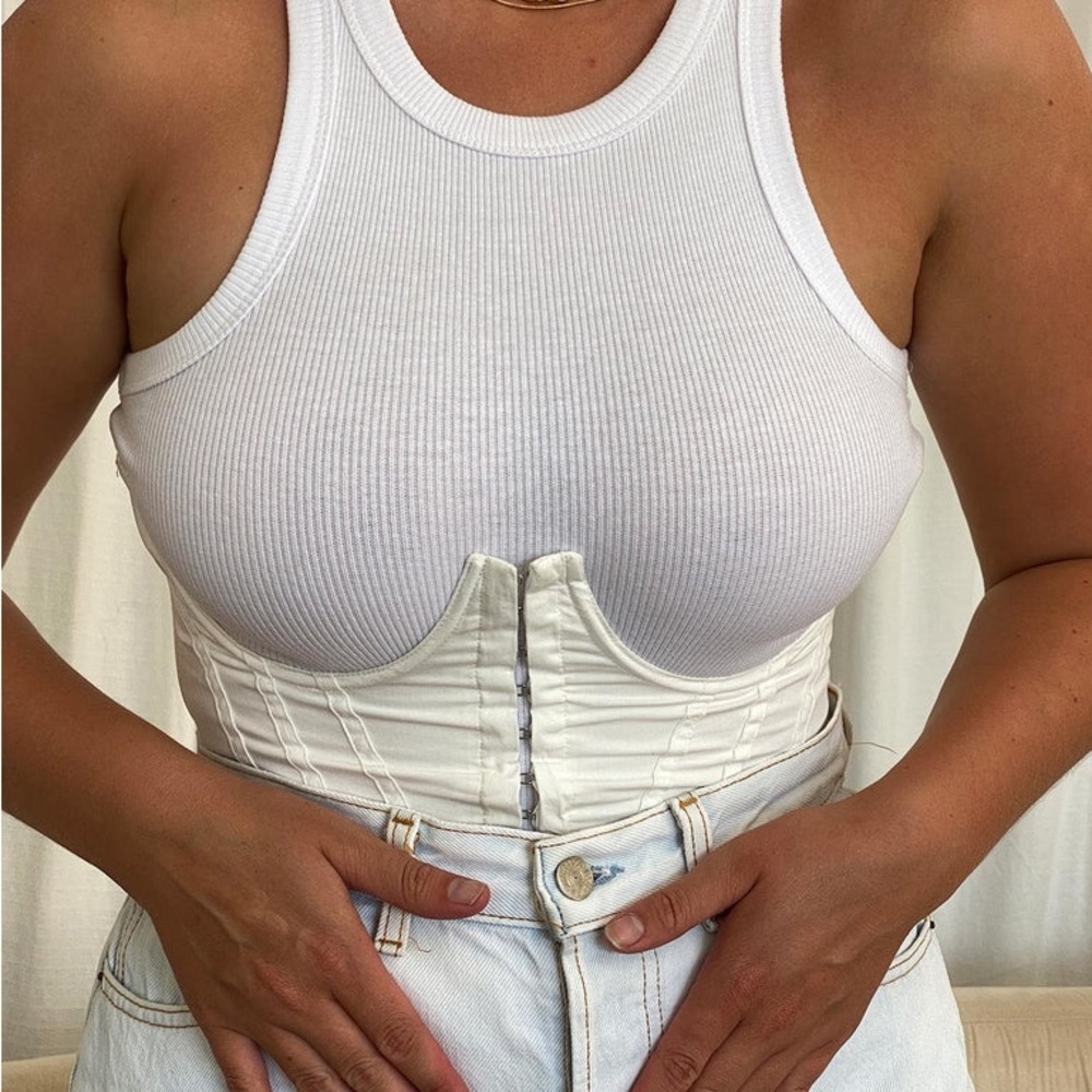 White corset top from Princess Polly